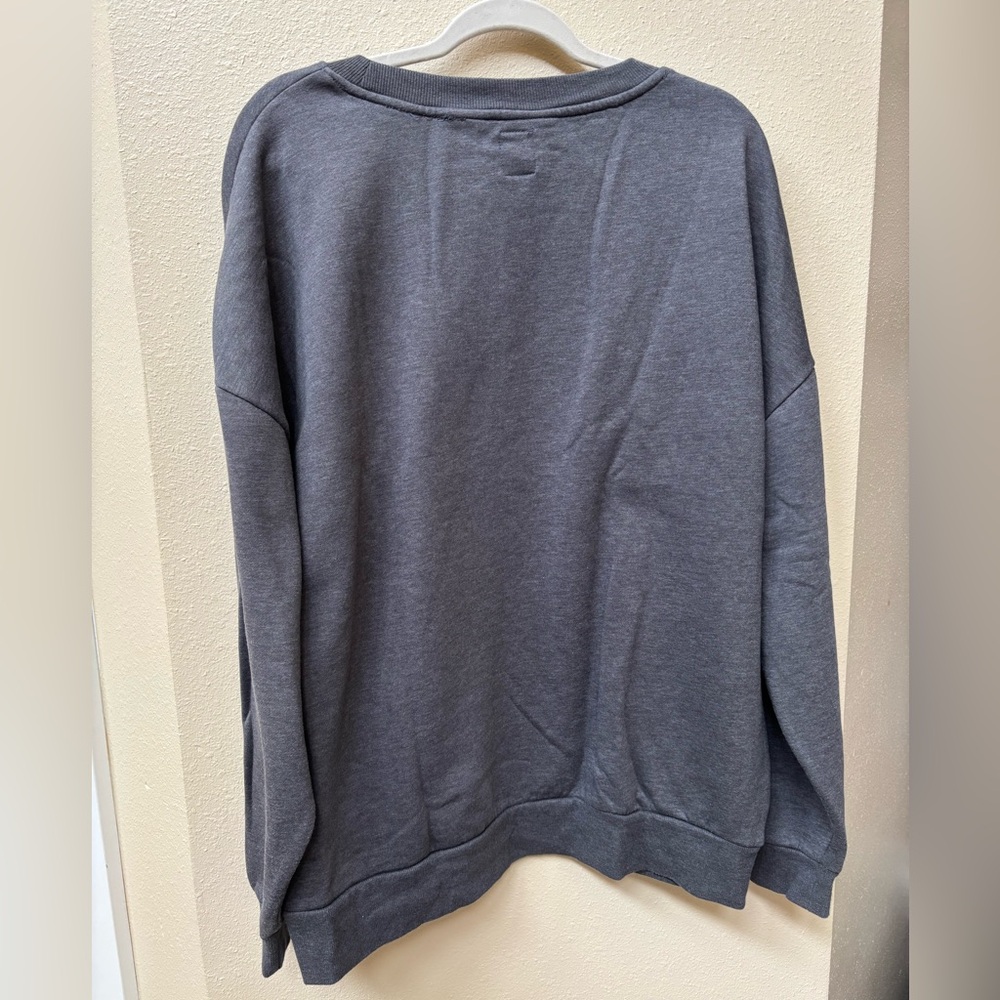 Women's Denver Broncos Gameday Couture Charcoal Oversized Drop Shoulder Size L - Picture 3 of 5